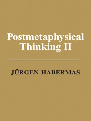 cover image of Postmetaphysical Thinking II